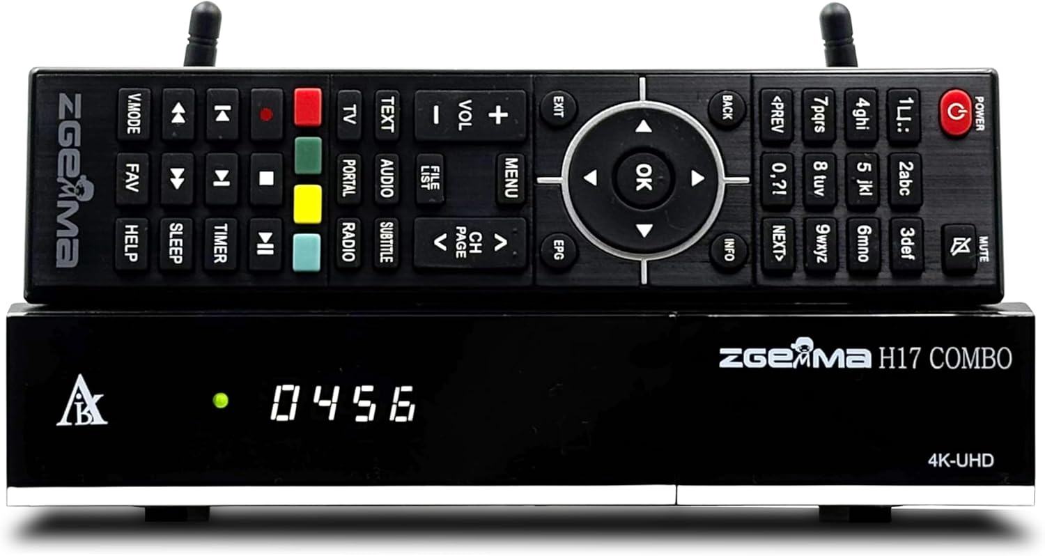 ZGEMMA H17 COMBO DVB S2X + DVB T2/C 4K UHD Receiver